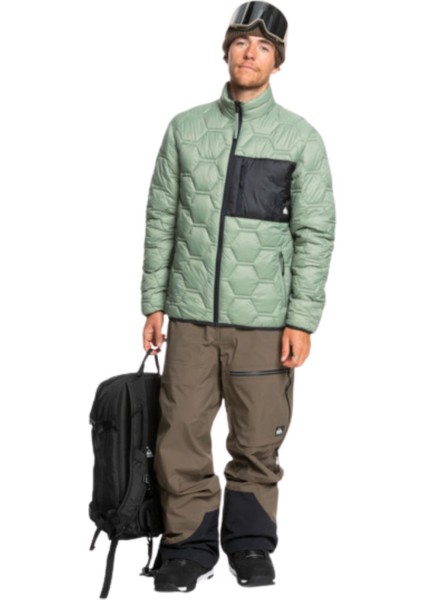 Quıksılver Highline Pro 3l Gore-Tex Bib Erkek Snowboard Pantolonu Haki