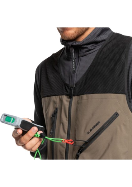 Quıksılver Highline Pro 3l Gore-Tex Bib Erkek Snowboard Pantolonu Haki