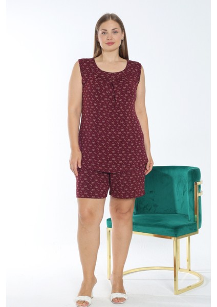 Kadın Askılı Esnek Viskon Büyük Beden Alt Üst Gecelik Takımı modelleri