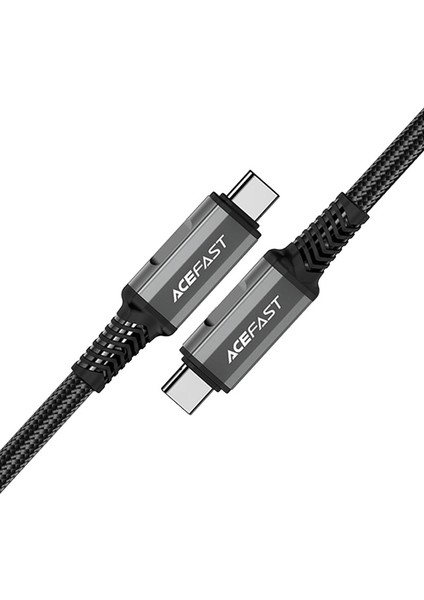 1 M Usb-C - Usb-C Şarj ve Data Kablosu 240W Güç Destekli 40 Gbps Video/Ses İletimi - C1-09 (Acefast Türkiye Garantili)