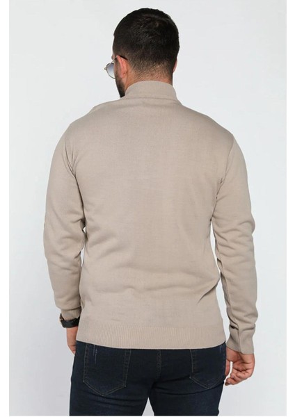 Slim Fit Yarım Balıkçı Yaka Triko Kazak