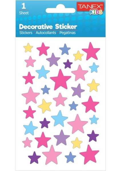 TNX-25017 Puffy Yıldız Stıcker