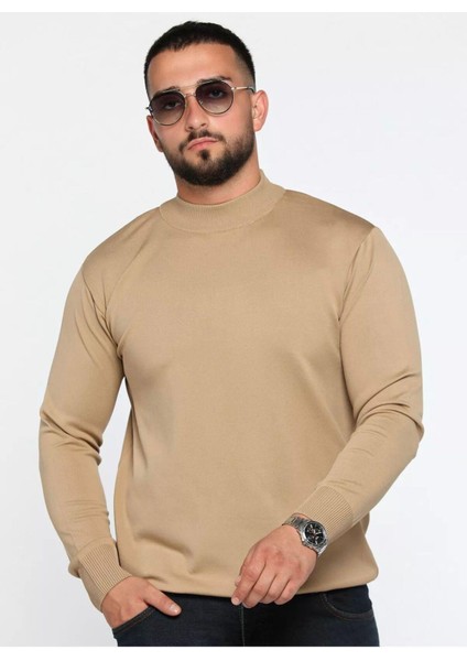 Slim Fit Yarım Balıkçı Yaka Triko Kazak