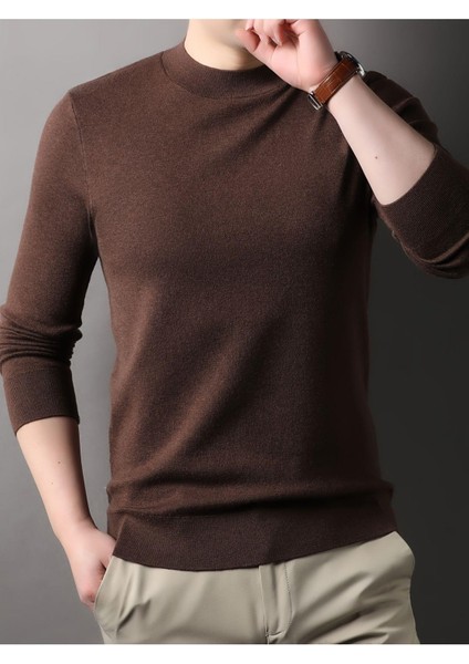 Slim Fit Yarım Balıkçı Yaka Triko Kazak