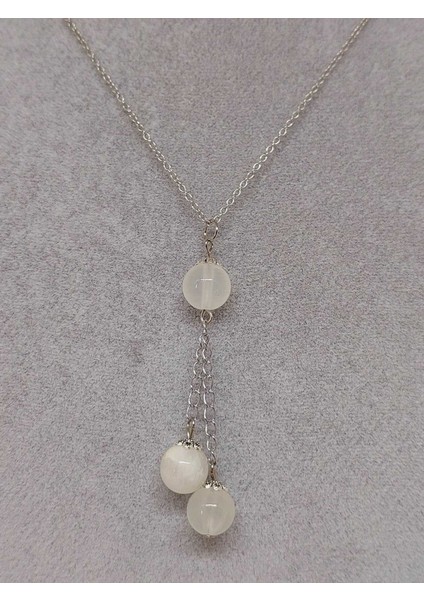 Selenit Taşı Zincirli Kolye (9839) modelleri