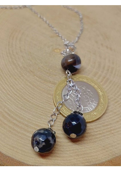 Akik Taşı Zincirli Kolye (22425) fiyatları