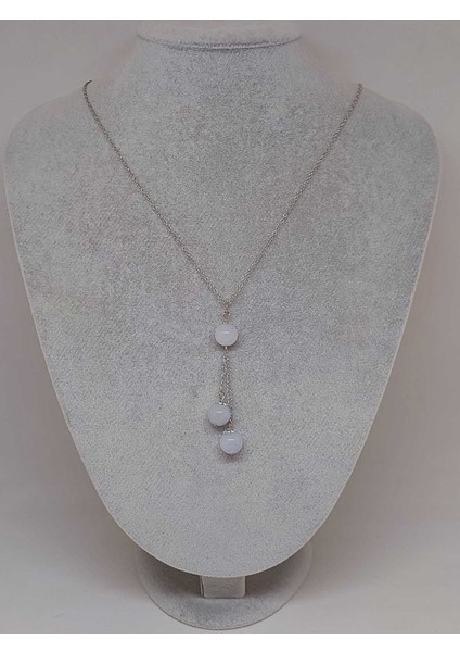 Akuamarin Taşı Zincirli Kolye (8976) fiyatları