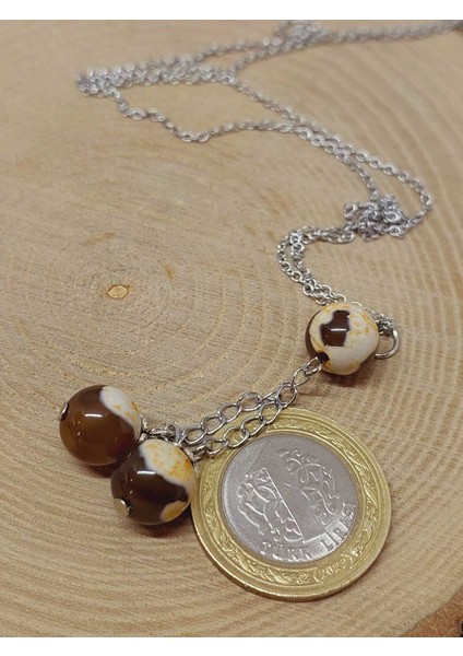 Akik Taşı Zincirli Kolye (22430) modelleri