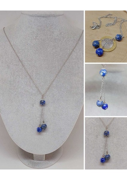 Lapis Taşı Zincirli Kolye (4445)