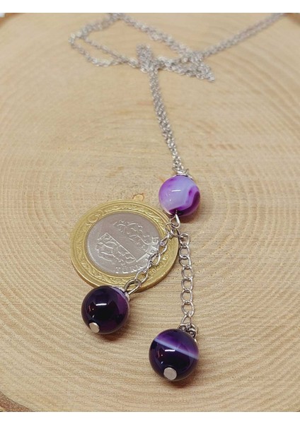 Akik Taşı Zincirli Kolye (23585) modelleri