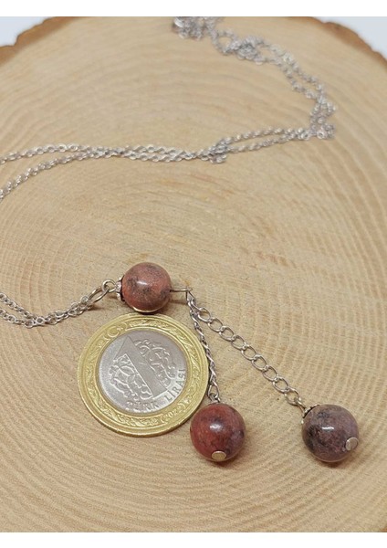 Rodonit Taşı Zincirli Kolye (36030) modelleri