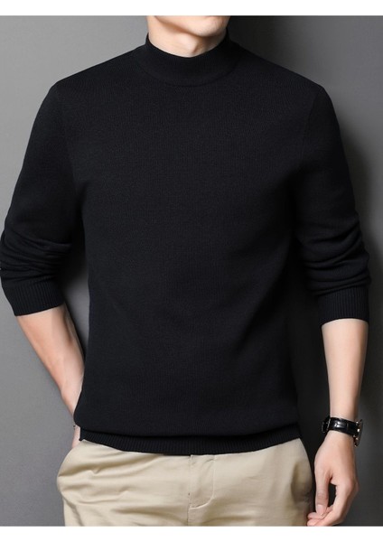 Slim Fit Yarım Balıkçı Yaka Triko Kazak