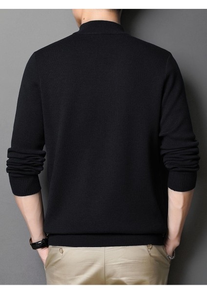 Slim Fit Yarım Balıkçı Yaka Triko Kazak modelleri