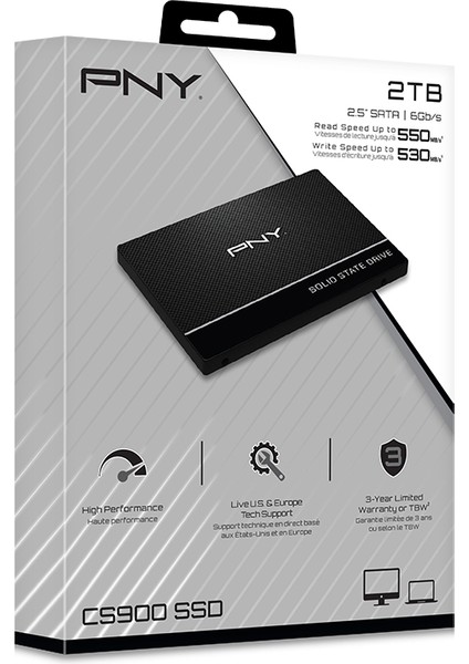 2tb PNY CS900 SSD 2,5&quot; SSD (SSD7CS900-2TB-RB)
