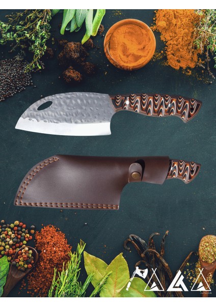 Verzalit Saplı Almazan Şef Bıçağı 25cm Kılıf Li