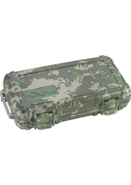 Caddy 5 Kamuflaj Travel Humidor Puro Kutusu