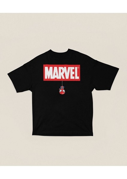 Marvel Küçük Örümcek Adam Baskılı Unisex Oversize Tişört