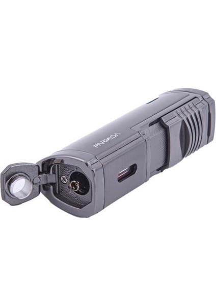 Dört Torch Pürmüz Gunmetal Puro Çakmağı
