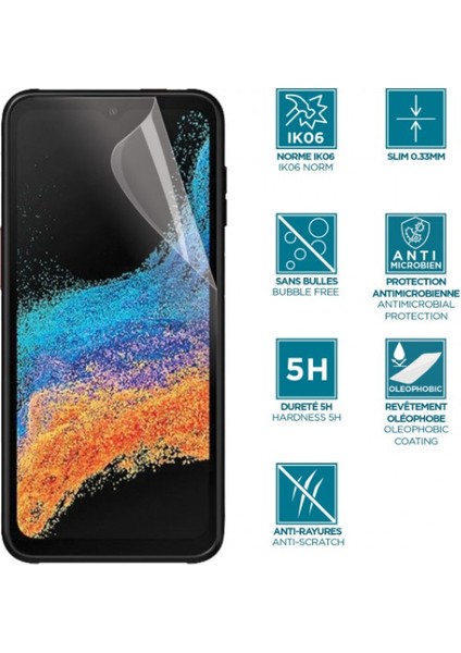Samsung Galaxy Xcover 6 - 6 Pro Için Ekran Koruyucu - Kırılmaz ve Darbeye Dayanıklı IK06 - Şeffaf Kaplama fiyatları
