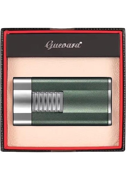 Yeşil-Gümüş Perde Alev Metal Puro Çakmağı fiyatları