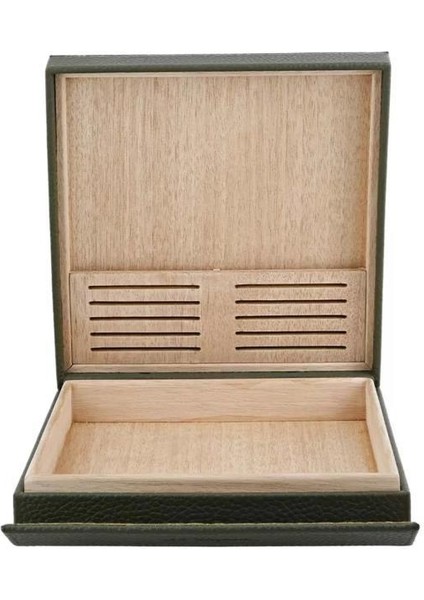 Yeşil Deri Seyahat Humidoru 1356