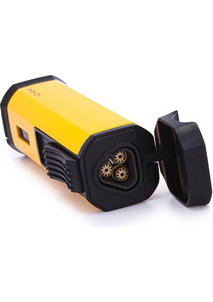 3 Torch Pürmüz Sarı-Siyah Metal Puro Çakmağı modelleri