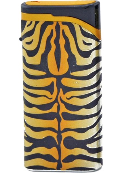 Zebra Desenli Siyah Tek Torch Pürmüz Plastik Puro Çakmağı