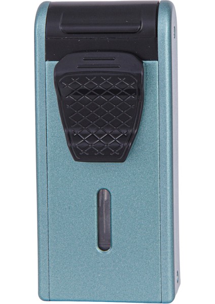 Çift Torch Pürmüz Yeşil Metal Puro Çakmağı