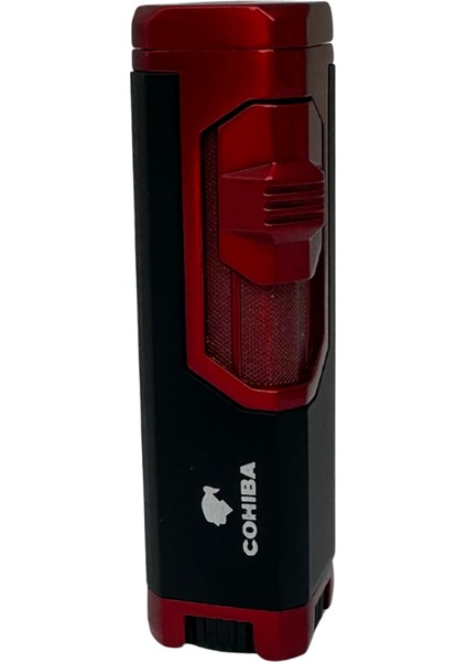 4 Torch Pürmüz Kırmızı-Siyah Puro Çakmağı