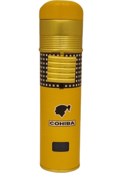 Özel Seri 3 Torch Pürmüz Sarı Puro Çakmağı