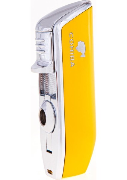 Sarı 3 Torch Pürmüz Yan Ağız Puro Çakmağı