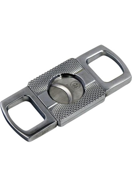 Gunmetal Düz Çizgi Desenli Metal İşlemeli Puro Makası Kesici fiyatları