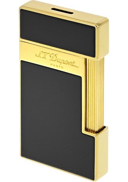Slimmy Golden Shiny Black Lacquer Puro Çakmağı 28002