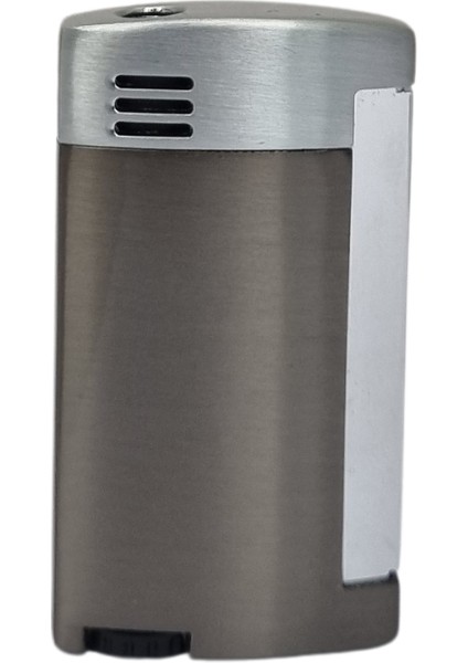 Tek Torch Pürmüz Koyu Gümüş Puro Çakmağı