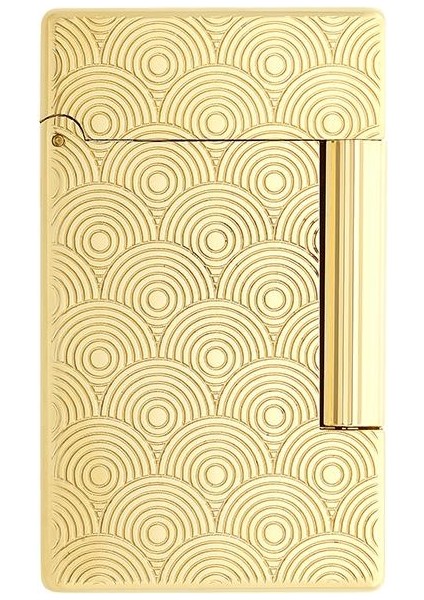 Initial Guilloche Gold Daire İşlemeli Puro Çakmağı 20845