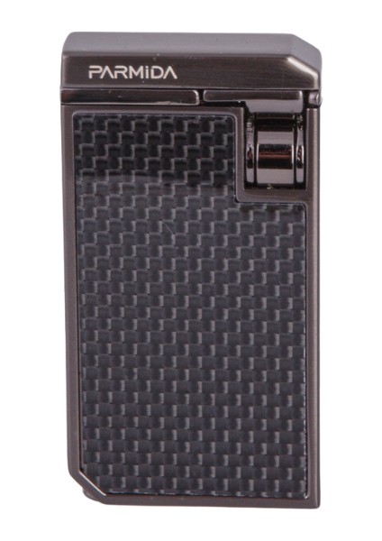 Çift Torch Pürmüz Karbon Desenli Gunmetal Metal Puro Çakmağı