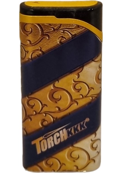 Gold - Siyah Tek Torch Pürmüz Plastik Puro Çakmağı