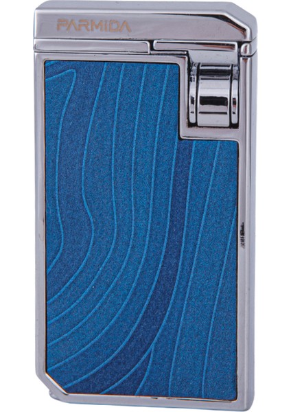 Çift Torch Pürmüz Mavi-Gümüş Ahşap Desenli Metal Puro Çakmağı fiyatları