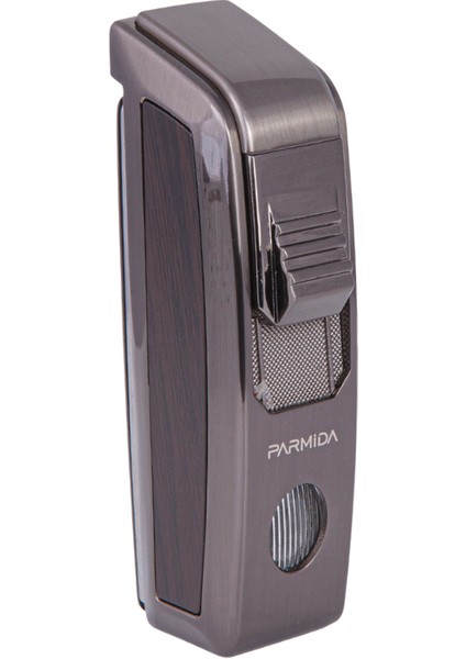 Tek Torch Pürmüz Gunmetal-Ahşap Desenli Dahili Puro Makaslı Metal Puro Çakmağı fiyatları