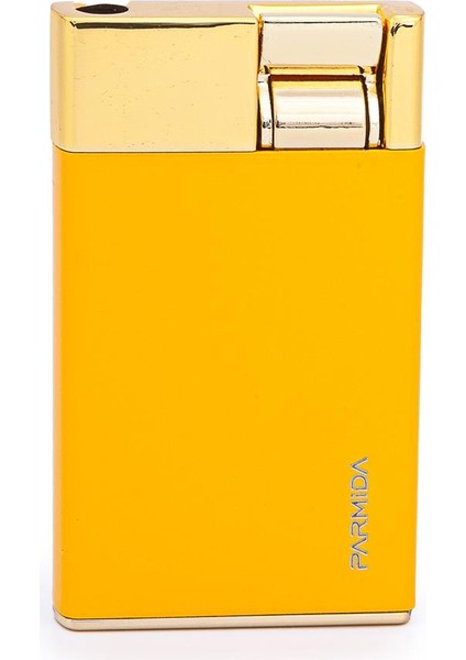 Tek Torch Pürmüz Sarı-Gold Metal Puro Çakmağı