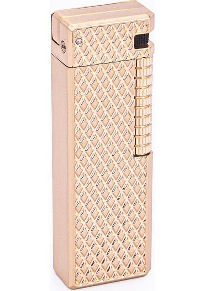 Gold İşlemeli Soft Flame Metal Çakmak
