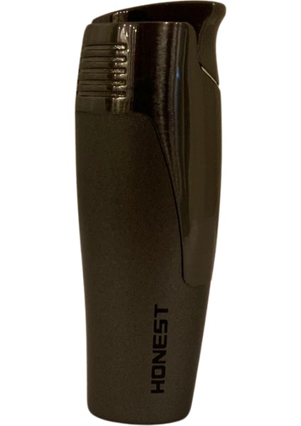 Tek Torch Pürmüz Koyu Gümüş Puro Çakmağı