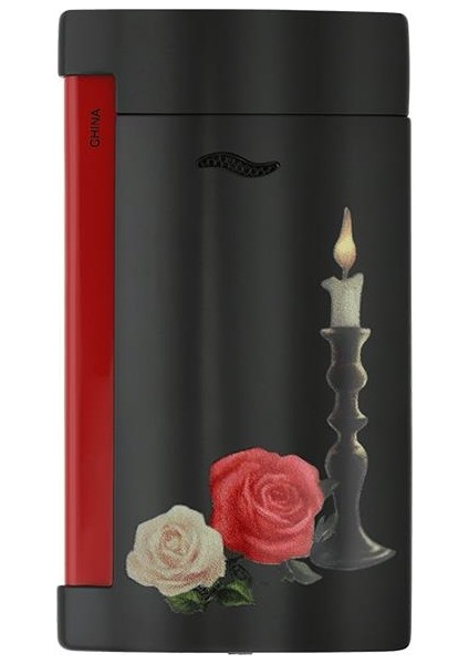 Slim 7 Memento Mori Siyah-Kırmızı Puro Çakmağı 27794