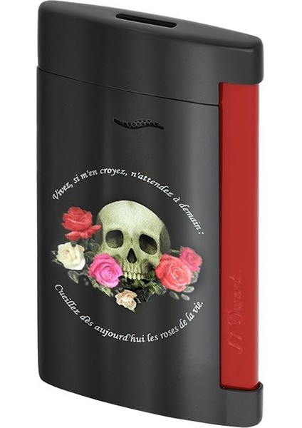 Slim 7 Memento Mori Siyah-Kırmızı Puro Çakmağı 27794