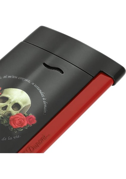 Slim 7 Memento Mori Siyah-Kırmızı Puro Çakmağı 27794