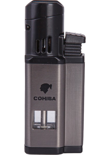 3 Torch Pürmüz Gunmetal-Siyah Metal Puro Çakmağı