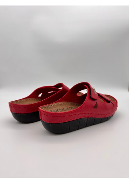 2351 Mulex Ayarlanabilir Çift Tokalı Ortopedik Terlik indirimleri