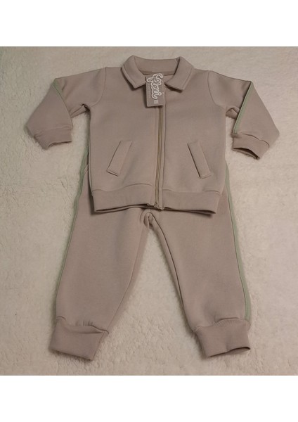 Flexibaby Kolları Tek Şeritli, Önden Fermuarlı, Cepli Ikili Çocuk Takımı