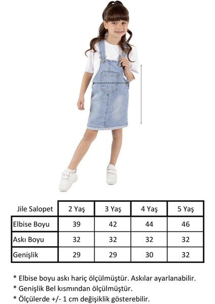 Kız Çocuk Kot Salopet Jile fırsatları