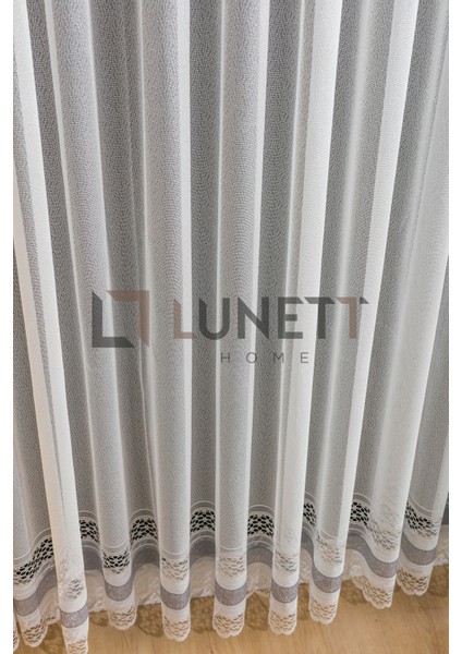 Kullanıma Hazır Ekru Gri Renk Efes Desen (1x3) Sık Pileli Tül Perde fırsatları